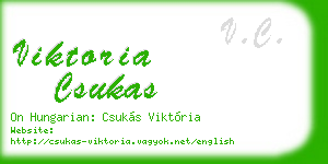 viktoria csukas business card