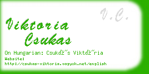 viktoria csukas business card